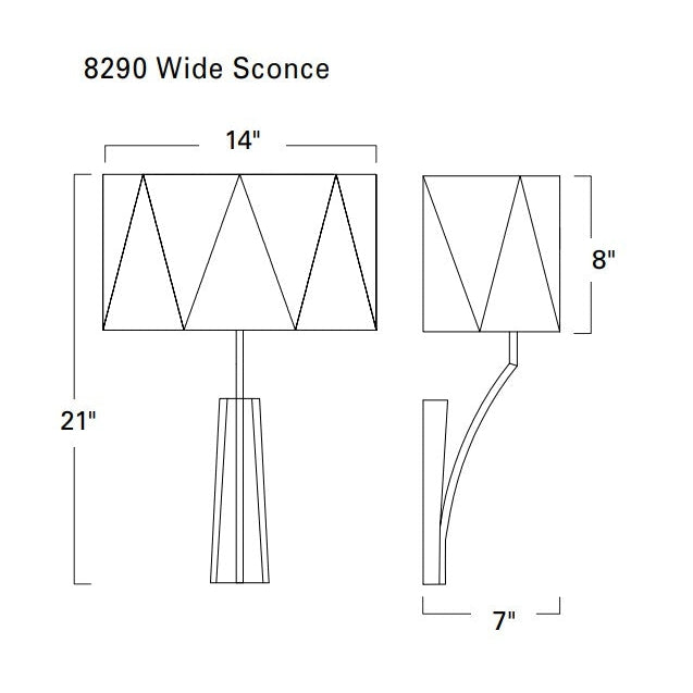 Norwell Lighting Diamond 1-Light Wide Polished Nickel Steel Indoor Wall Sconce With White Fabric Shade