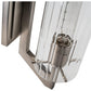 Norwell Lighting Faceted 13" x 4" 1-Light Brushed Nickel Vanity Wall Sconce With Clear Glass Diffuser