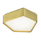 Norwell Lighting Fenway 13" Satin Brass Flush Mount