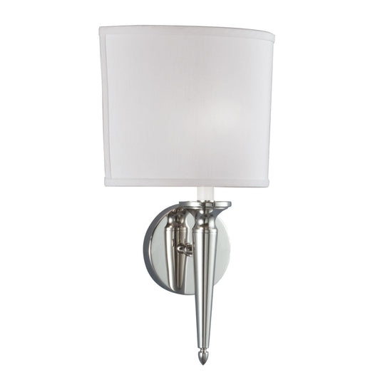 Norwell Lighting Georgetown 15" x 6" 1-Light Polished Nickel ADA Sconce