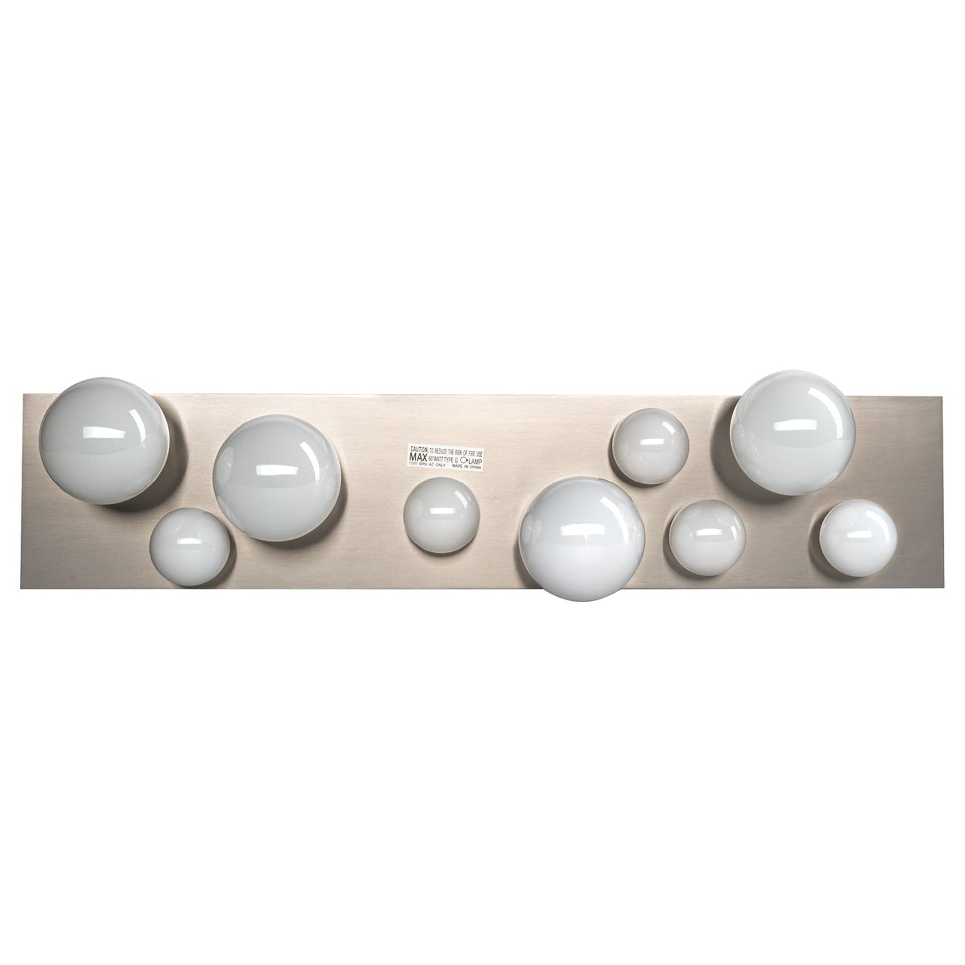 Norwell Lighting Hollywood 24" 9-Light Brushed Nickel Bath Bar Vanity Light