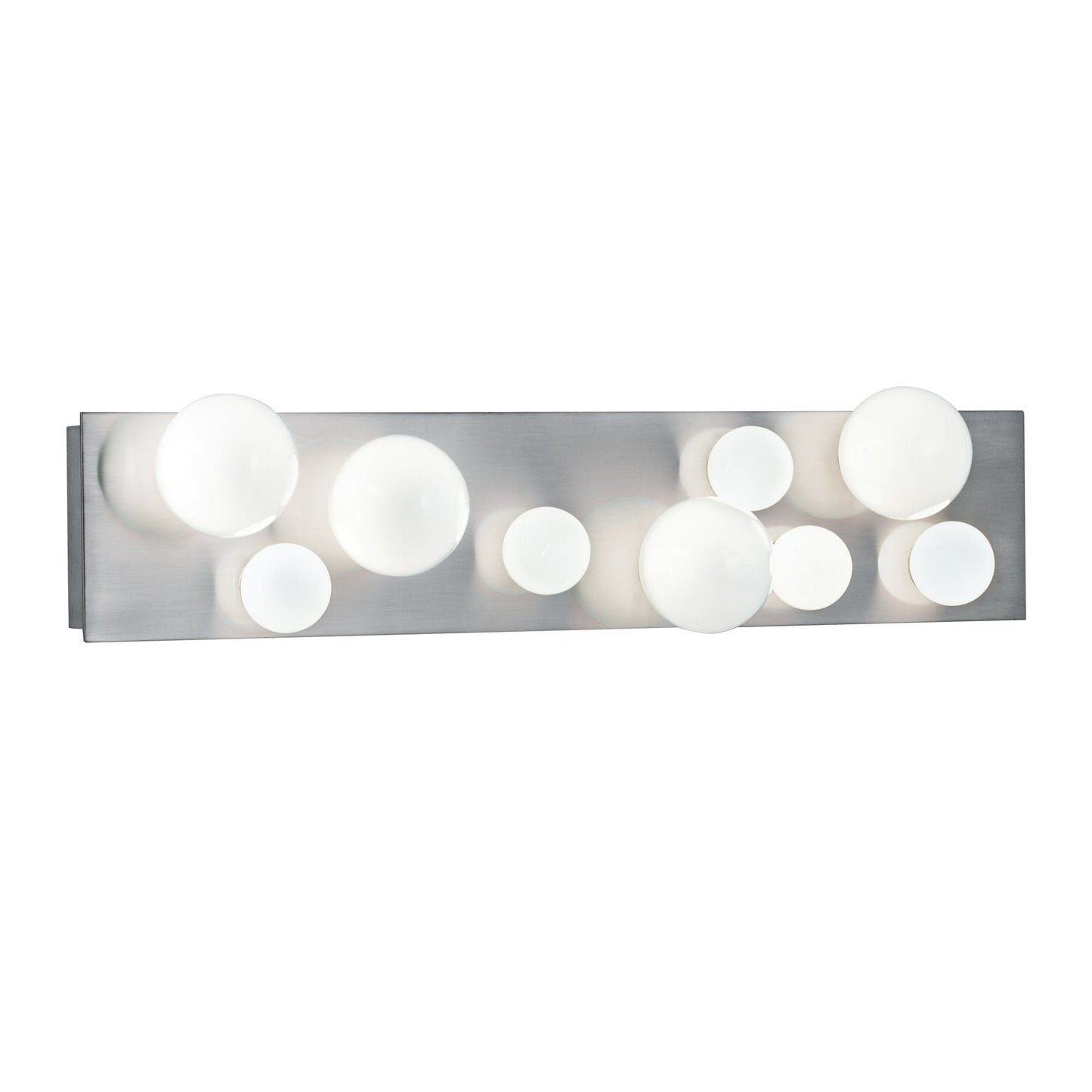 Norwell Lighting Hollywood 24" 9-Light Brushed Nickel Bath Bar Vanity Light