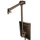 Norwell Lighting Maggie 7" x 5" 1-Light Architectural Bronze Swing Arm Sconce Indoor Wall Light