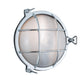 Norwell Lighting Mariner 10" 1-Light Circular Chome Brass Outdoor Wall Light With Frosted Glass Shade