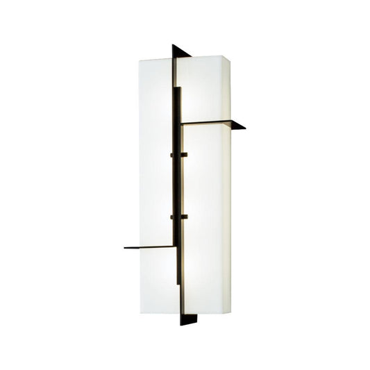 Norwell Lighting Matrix 18" x 7" 1-Light Matte Black Outdoor Wall LED Light With Acrylic Diffuser