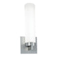 Norwell Lighting Newport 13" x 4" 1-Light Brushed Nickel Sconce With Matte Opal Glass Diffuser