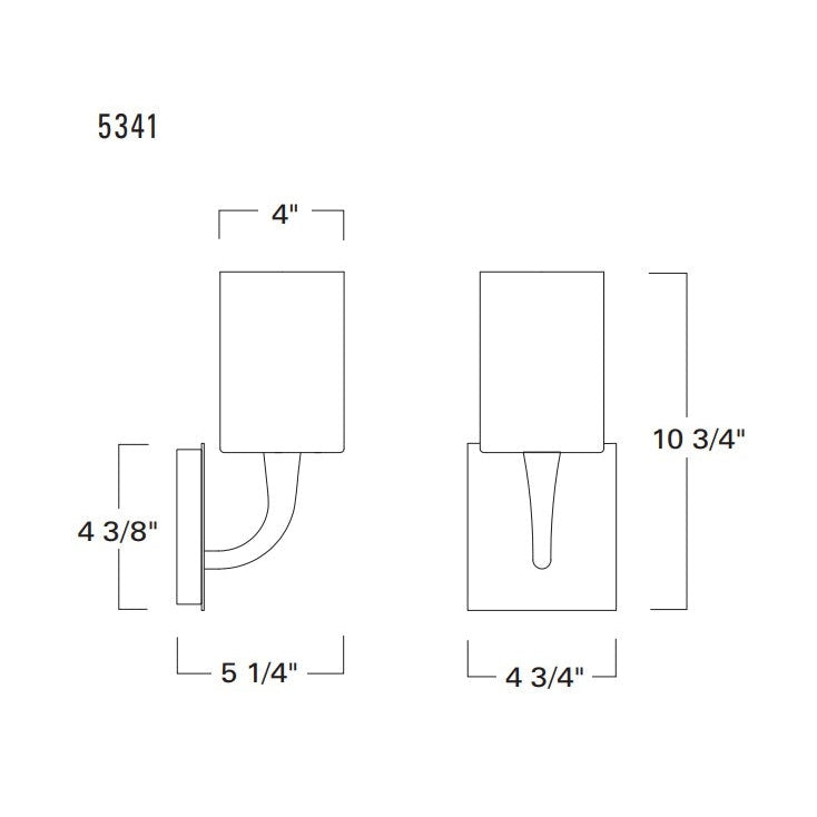 Norwell Lighting Trumpet 11" x 5" 1-Light Aged Brass Indoor Wall Light With Matte Opal Glass Diffuser