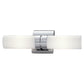 Norwell Lighting Wave 6" x 8" 2-Light Chrome Horizontal/Vertical Vanity Light With Shiny Opal Glass Diffuser