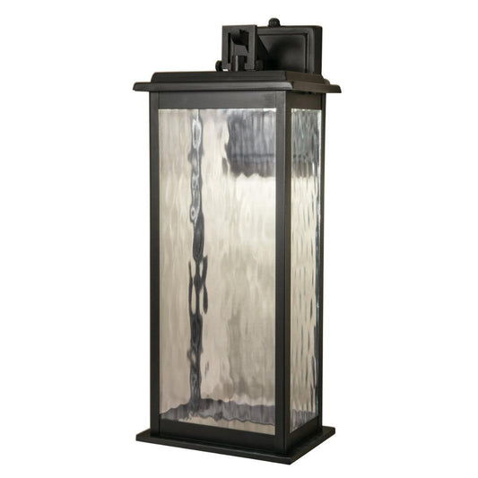 Norwell Lighting Weymouth 18" 1-Light Gun Metal Large Outdoor Wall LED Light With Photo Sensor