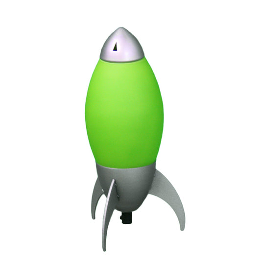 Ore International 11"H Kid's Green Rocket Table Lamp