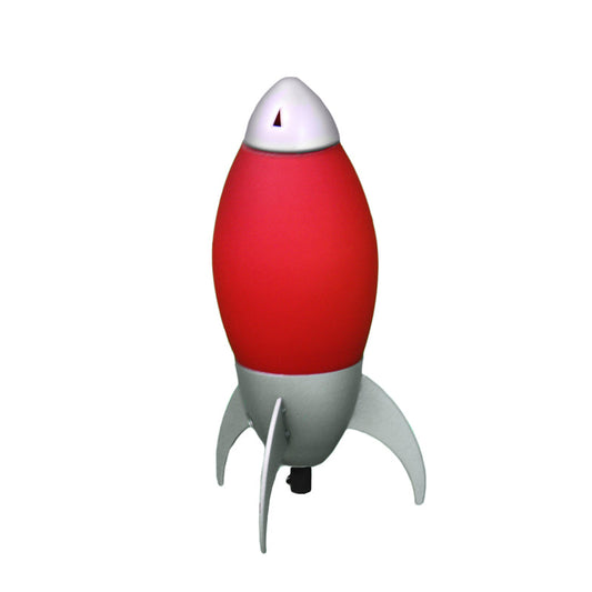 Ore International 11"H Kid's Red Rocket Table Lamp