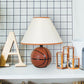 Ore International 12"H Ceramic Basketball Table Lamp
