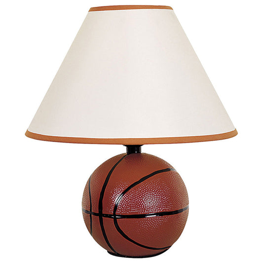Ore International 12"H Ceramic Basketball Table Lamp
