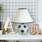 Ore International 12"H Ceramic Soccer Table Lamp