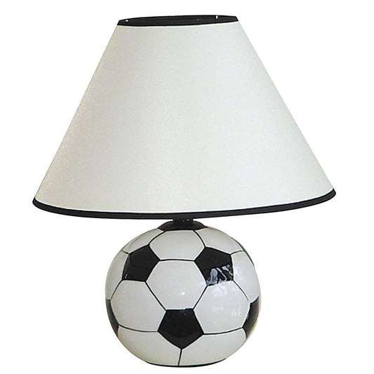 Ore International 12"H Ceramic Soccer Table Lamp