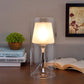 Ore International 13"H Industrial Hurricane Glass Table Lamp