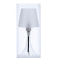 Ore International 13"H Industrial Hurricane Glass Table Lamp