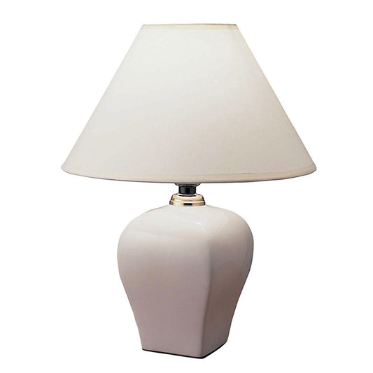 Ore International 13"H Urn-Shaped Ceramic Table Lamp In Ivory