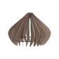 Ore International 14"H Glimpse Walnut Wood Hardwired Pendant Light