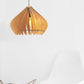 Ore International 14"H White Oak Wood Hardwired Pendant Light