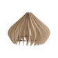 Ore International 14"H White Oak Wood Hardwired Pendant Light