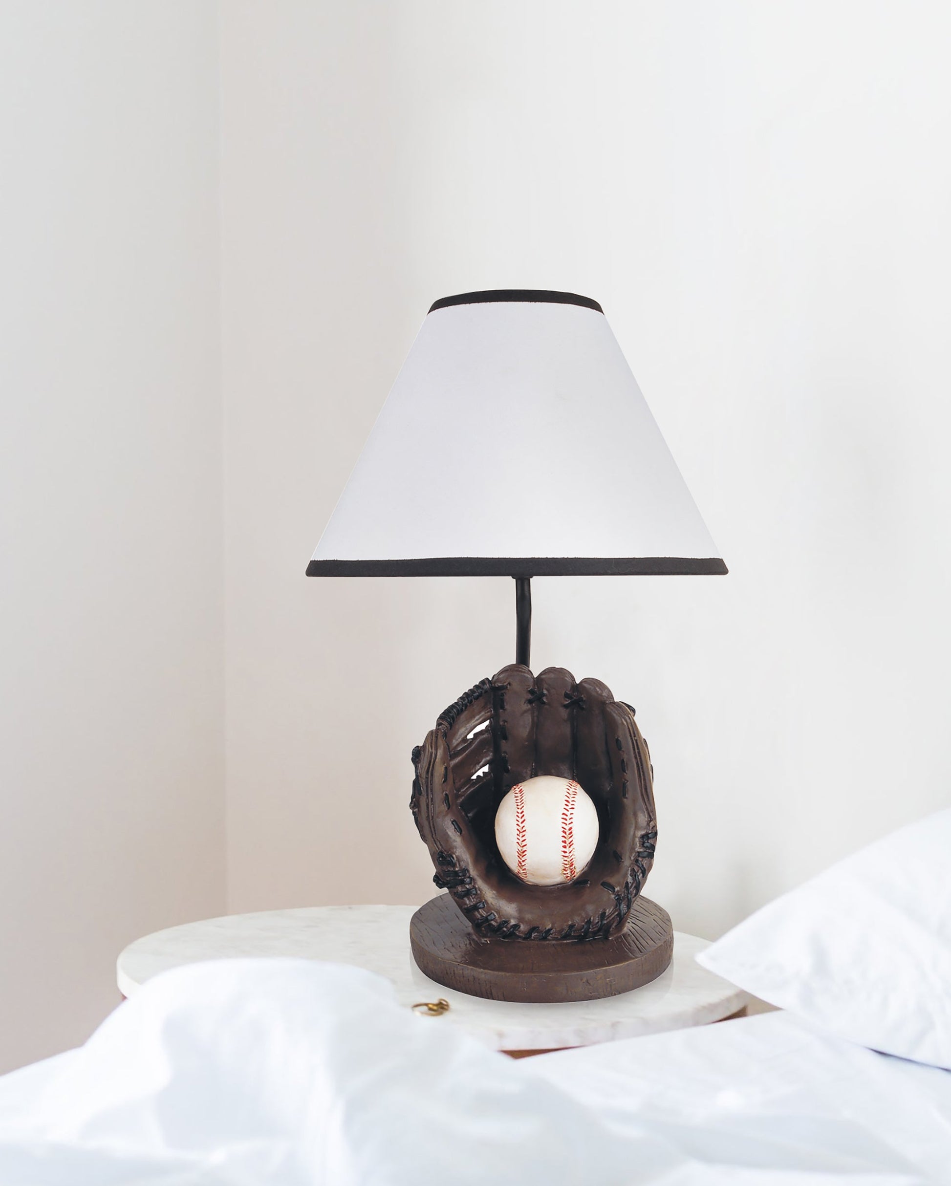 Ore International 15"H Baseball Accent Table Lamp