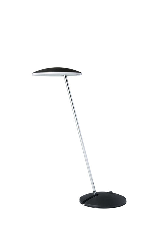 Ore International 15"H Matte Black LED Pendelum Table Lamp