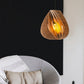 Ore International 16"H Dandee Walnut Wood Hardwired Pendant Light