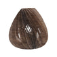 Ore International 16"H Dandee Walnut Wood Hardwired Pendant Light