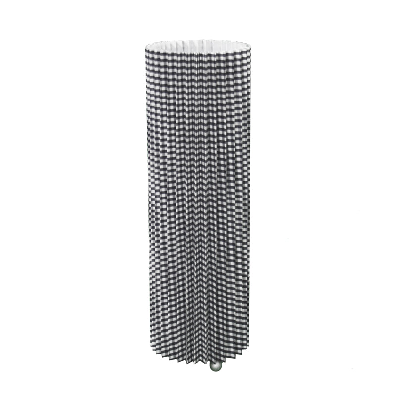 Ore International 17"H Blue Tartan Folded Table Lamp