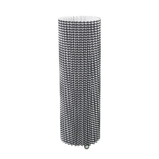 Ore International 17"H Blue Tartan Folded Table Lamp