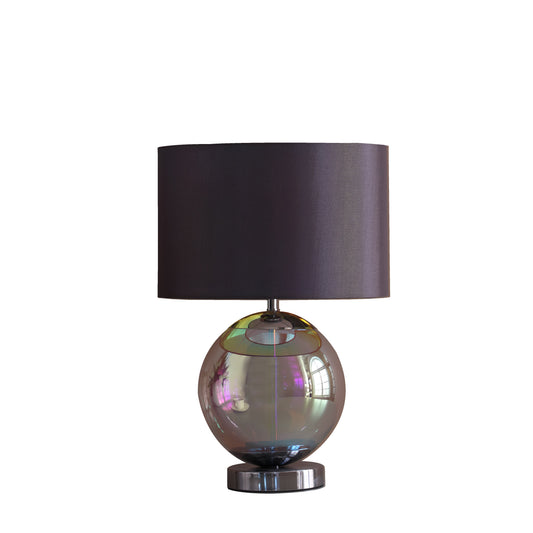 Ore International 19"H Artie Orb Irredescent Chrome Table Lamp