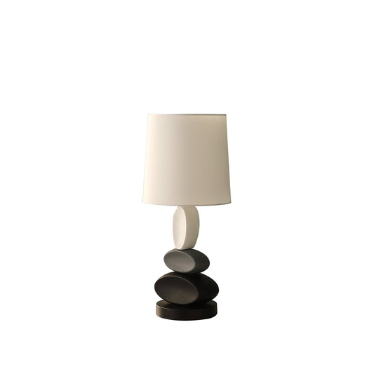 Ore International 19"H Coastal Como Modern Stacked Tablets Metal Table Lamp