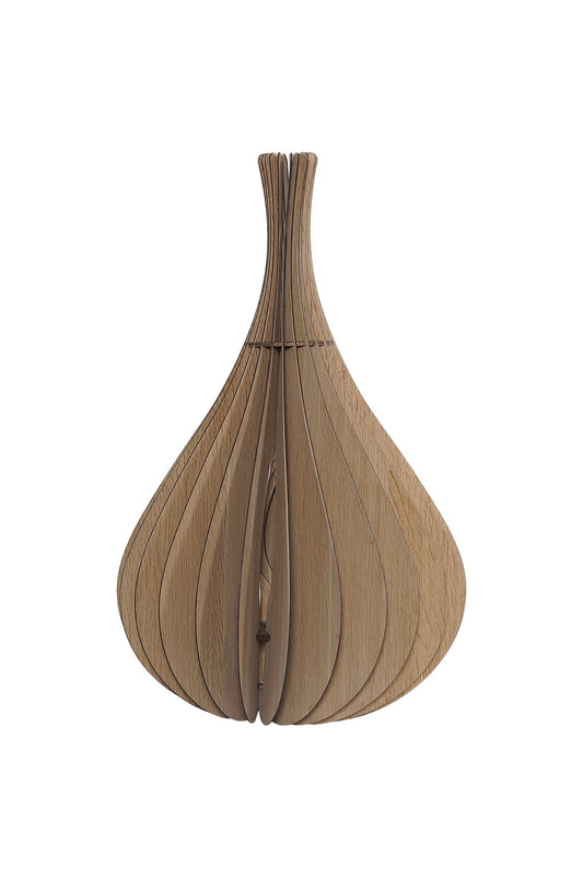 Ore International 20"H Calabash White Oak Hardwired Ceiling Pendant & Table Lamp