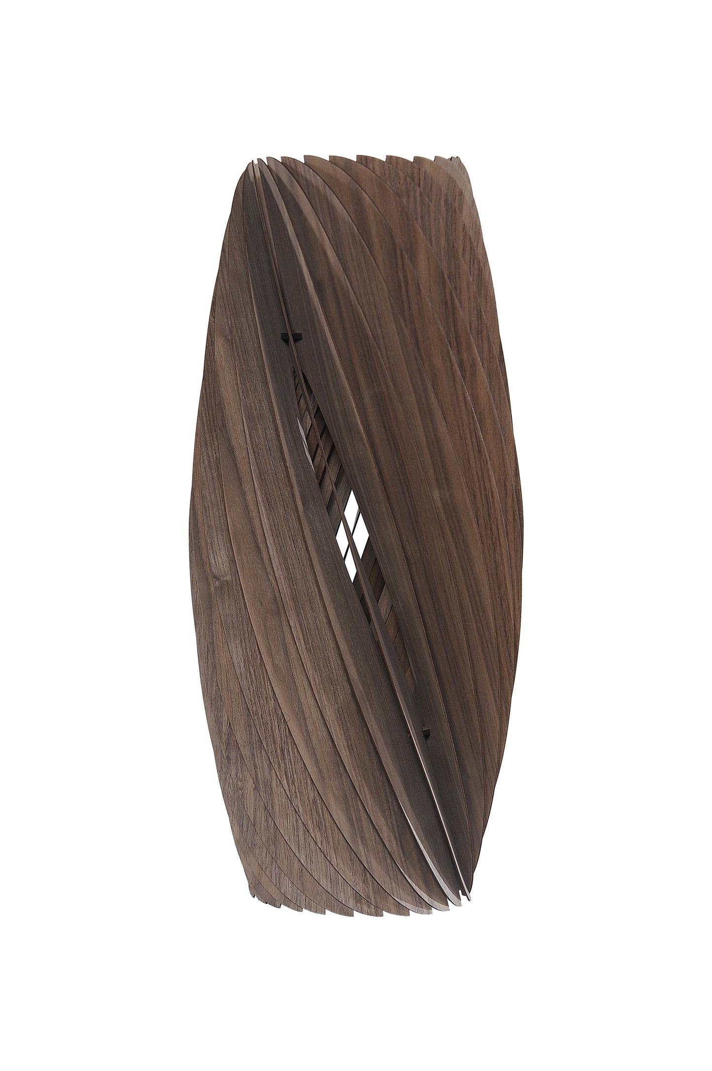 Ore International 20"H Saffron Walnut Wood Hardwired Pendant Light