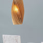 Ore International 20"H Saffron White Oak Hardwired Pendant Light