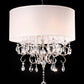 Ore International 21"H Brush Silver 6-Lights Candelabra Crystal Hardwired Chandelier