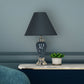Ore International 22"H Ceramic Swirl Table Lamp In Black