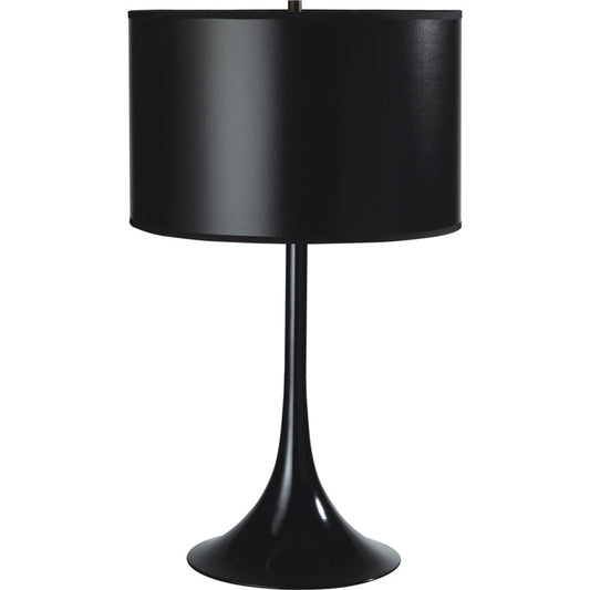 Ore International 25"H Black Metal Table Lamp