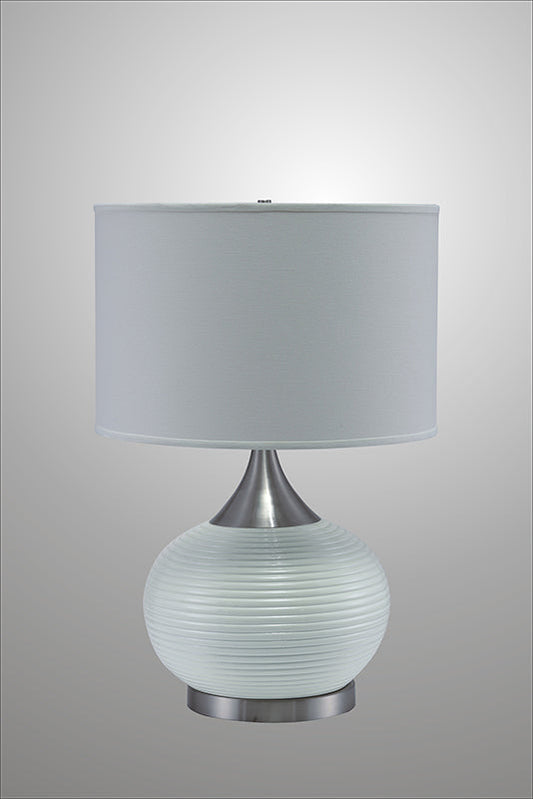 Ore International 25"H Horizon Ceramic & Metal Table Lamp