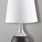 Ore International 25"H Touch-On Table Lamp In Espresso & Silver