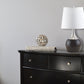Ore International 25"H Touch-On Table Lamp In Espresso & Silver