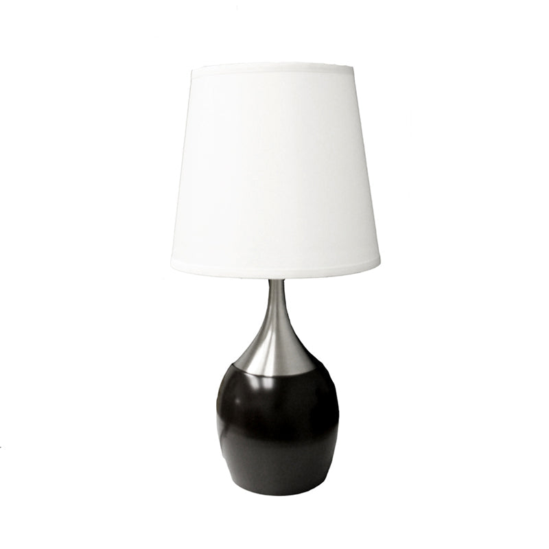 Ore International 25"H Touch-On Table Lamp In Espresso & Silver