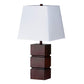 Ore International 27" Table Lamp In Walnut Finish