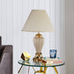 Ore International 27"H Ceramic Table Lamp In Ivory