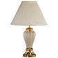 Ore International 27"H Ceramic Table Lamp In Ivory