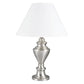 Ore International 27"H Metal Table Lamp In Satin Nickel