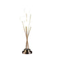 Ore International 28"H 6-Light Acrylic Globe Aluminun LED Chrysanthe Yellow Gold Metal Table Lamp