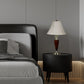 Ore International 28″H Cherry Red Table Lamp With Brushed Silver Base
