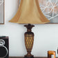 Ore International 28"H Classic Small Table Lamp In Honey Gold